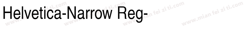 Helvetica-Narrow Reg字体转换